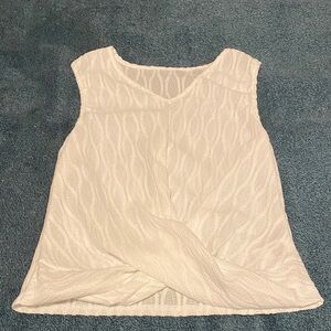 Elegant White Sleeveless Top